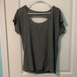 Open Back Workout Shirt